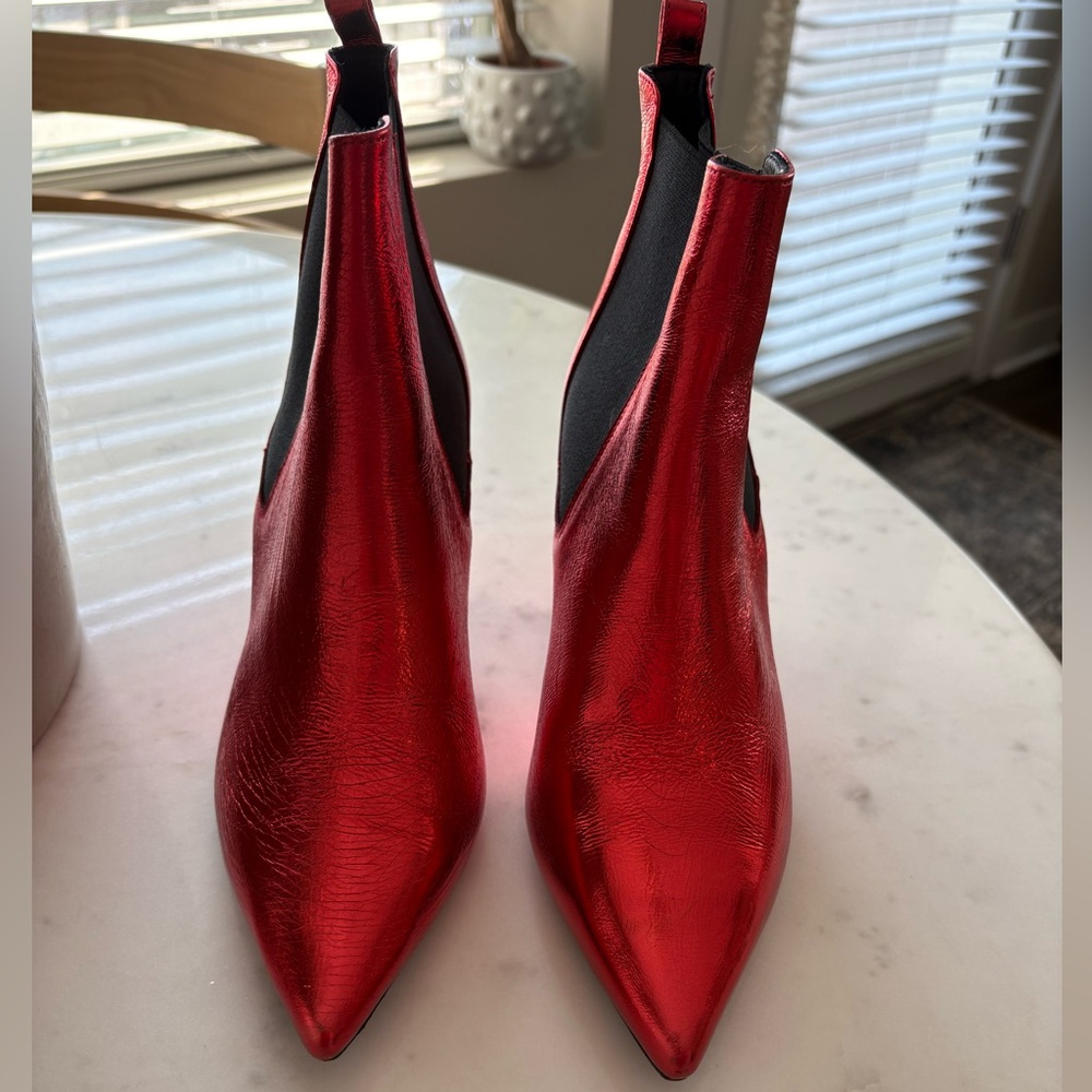 Anine Bing Red Heeled Boots